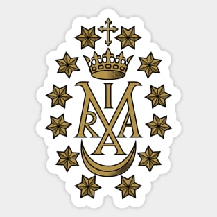 Miraculous Medal Maria Insignia Sticker